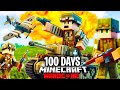 I Survived 100 Days In A WAR In Minecraft Hardcore