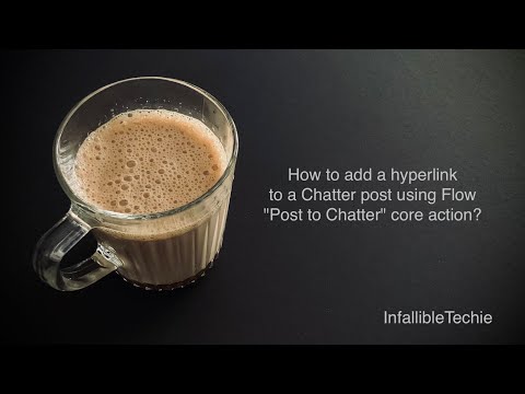 Adding a hyperlink to a Chatter post using Flow Post to Chatter action