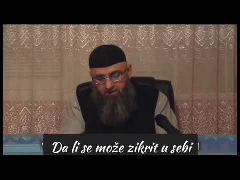 Da li se može zikriti u sebi-Dr.Safet Kuduzović