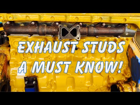 C11 Installing exhaust studs and manifold