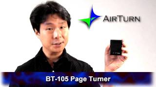 Video thumbnail for The AirTurn BT-105 Wireless Hands-Free Page-Turner for Tablets and Computers by Hugh Sung
