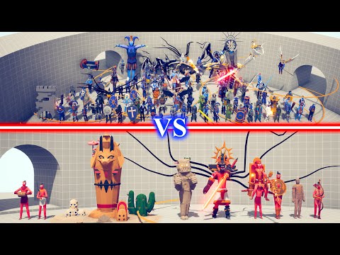 SECRET DLC Team vs EGYPT DLC Team - Totally Accurate Battle Simulator TABS