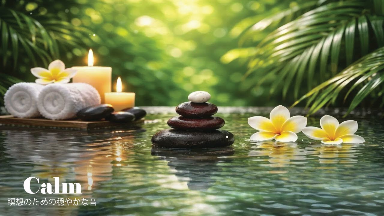 音楽リラックス 癒しの音楽と穏やかな静けさで流水音と睡眠用音楽をゆったり感じる