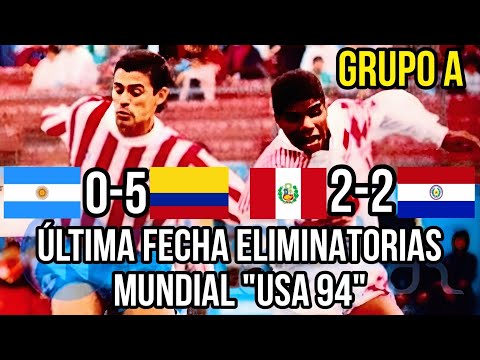 Eliminatorias Mundialistas EEUU 1994 | Última Fecha