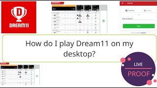 How do play Dream11 on desktop? How can I download Dream11 on laptop? LIVE PROOF 💥