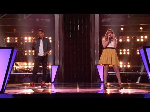 Caroline Pennell vs  Anthony Paul   As Long As You Love Me    The Voice Highlight