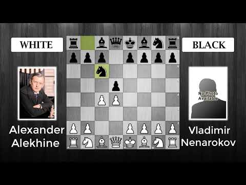 Short and nice game by 4th world chess champion || Alekhine vs Nenarokov ||