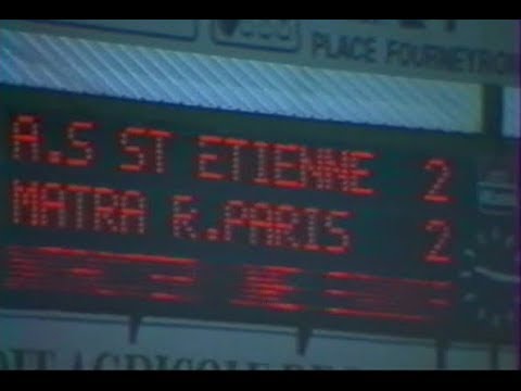 ASSE 4-3 Matra Racing - 21e journée de D1 1988-1989