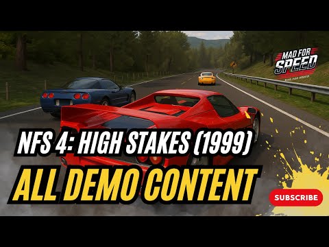 NFS 4: High Stakes (1999) DEMO Gameplay – All Demo Content | MAD for SPEED