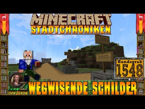 Minecraft⛏Stadtchroniken [#1548] Wegweisende Schilder [HD+Deutsch]