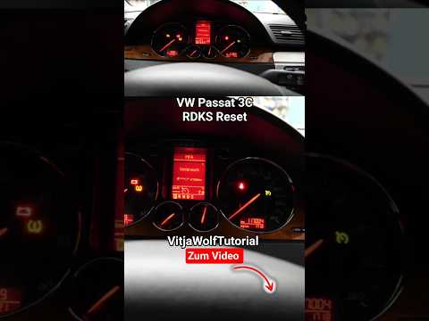 Volkswagen Passat Reifendruck Zurücksetzen Speichern Anlernen RDKS Reset #vitjawolf #passat #vw