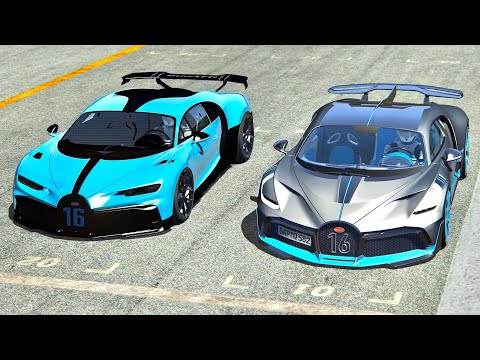 Bugatti Chiron Pur Sport vs Bugatti Divo - Old Monza