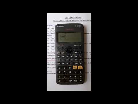 CASIO fx 97SG X   Means & Standard Deviations for Ungrouped Data