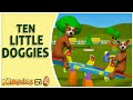 Ten Little Doggies Learn Counting For Kids Kiddiestv Nursery Rhymes Kids Songs