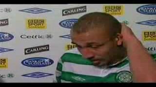 Henrik Larsson emotional beim Abschied von Celtic