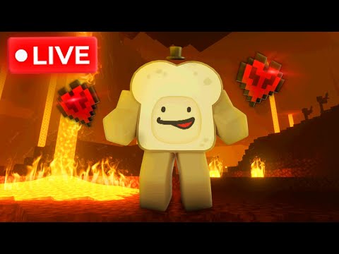 AmProBread - [🔴LIVE] MINECRAFT HARDCORE WORLD PART 1... (PLAYING WITH VIEWERS)