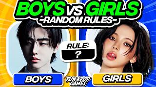 ⭐️BOYS vs GIRLS RANDOM RULES #2 | SAVE ONE DROP ONE KPOP QUIZ - Fun Kpop Games 2025