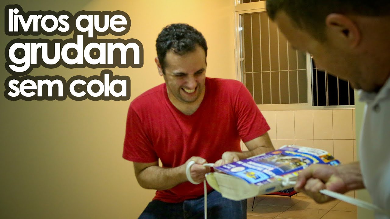 Livros que grudam sem cola (EXPERIÊNCIA de FÍSICA - atrito)