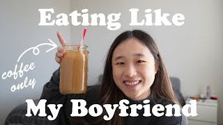 Eating Like My Boyfriend for 24 Hours **I DIED**
