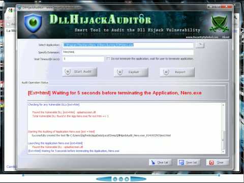 Dll Hijacking Auditor tutorial