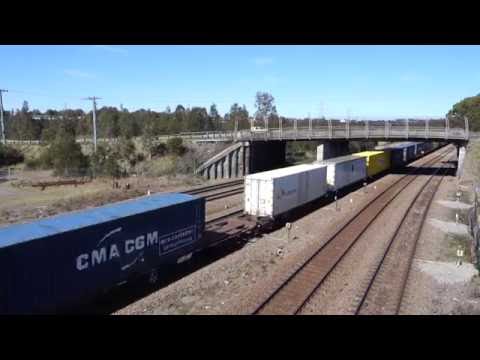 Half an hour of rail action at Sandgate NSW - 21/8/16