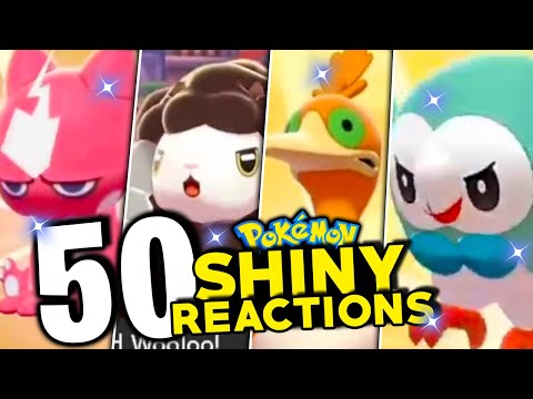 50 AMAZING SHINY POKEMON REACTIONS! Pokemon Sword And Shield Shiny Montage!