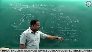 11. Electrostatic potential energy of an electric dipole | 12th | Physics #cbse