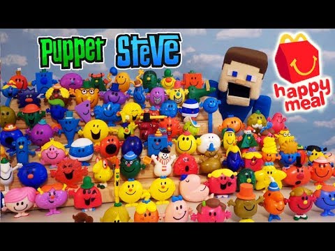 McDonald's Happy Meal Toy Mr Men Show Little Miss FULL 96 Figure SET Blind Bag Unboxing 2018