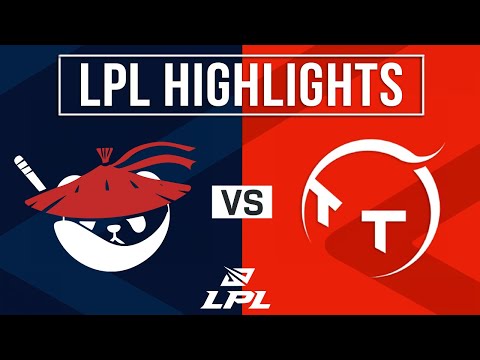 AL vs TT Highlights | LPL 2025 Split 2 | Anyone's Legend vs ThunderTalk Gaming
