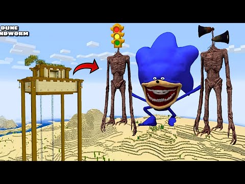 i Found Scariest SIREN HEAD 😱 and SHIN SONIC in Minecraft | Minecraft Gameplay |