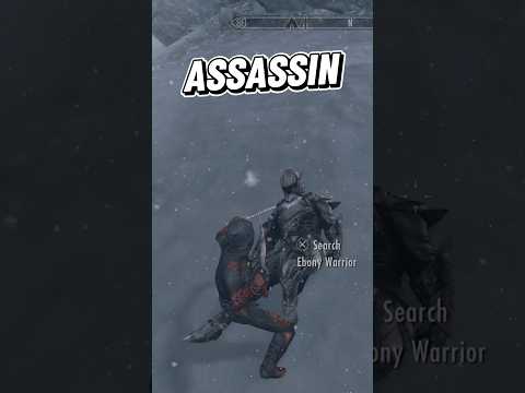 Day 1 Of Killing The Ebony Warrior With Different Builds #skyrim #day