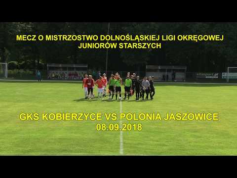 MECZ O MISTRZOSTWO DOLNOŚLĄSKIEJ LIGI OKRĘGOWEJ JUNIORÓW STARSZYCH GKS KOBIERZYCE VS POLONIA JASZOWI