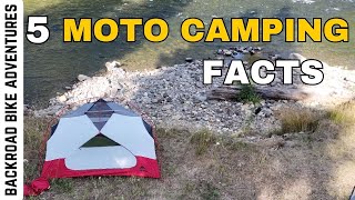 5 Things No One Tells You About Moto Camping