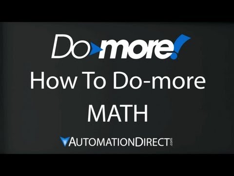 BRX Do-more Designer MATH from AutomationDirect