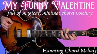 My Funny Valentine - Jazz Chord melody. Beautiful Unaccompanied Jazz Guitar lesson! Chet Baker