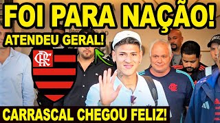 FOI PARA OS BRAÇOS DA NAÇÃO! CARRASCAL CHEGA AO FLAMENGO SORRIDENTE PARA ASSINAR CONTRATO! A