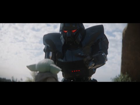 Baby Yoda (Grogu) kidnapped by Empire droids - The Mandalorian Season Two (2020)