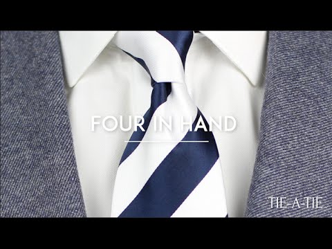 So bindet man eine Krawatte: Vier in der Hand
