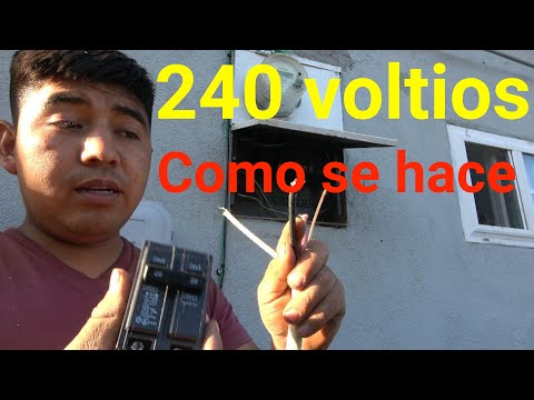 como se hace 240 voltios explicación básica