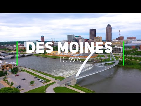 Des Moines, Iowa | 4K drone footage