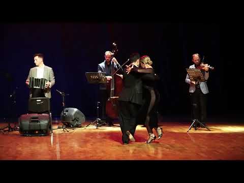  Facundo Piñero  and  Noelia Hurtado Pitruzzella  are  dancing  to  a  tango  by  Solo Tango Orquesta  at  TanGO TO Istanbul  in  2020