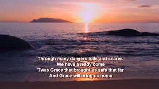 Amazing Grace + Nana Mouskouri + Lyrics / HD