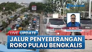Libur Panjang Akhir Pekan, Antrean di Jalur Penyeberangan Roro Pulau Bengkalis Mengular Panjang