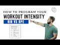RIR vs RPE | How To Program Your Workout Intensity
