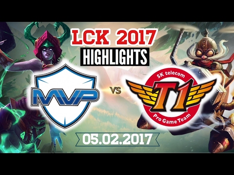 FAKER Corki vs Cassiopeia MVP Ian - SKT vs MVP HIGHLIGHTS - LCK Spring 2017 [05.02]