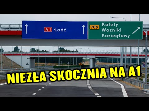 Niezły Roller Coaster na A1 między Pyrzowicami, a Piekarami Śląskimi