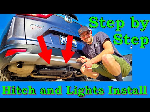 2017-2022 Honda CRV Trailer Hitch and Trailer Lights Installation-2017, 2018, 2019, 2020, 2021How to