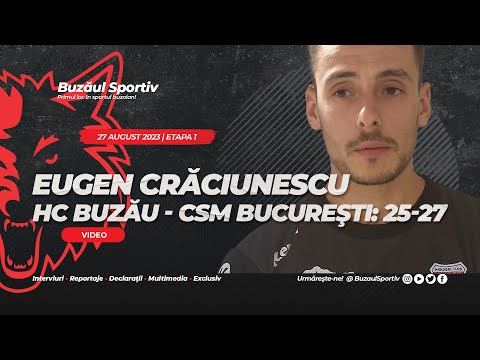 Eugen Crăciunescu, jucător HC Buzău | HC Buzău - CSM Bucureşti: 25-27, (17-15)