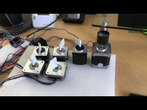 6 steppers driven with a Teensy 4