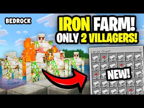 BEST INFINITE IRON Farm 1.21/26.2+ Minecraft Bedrock!